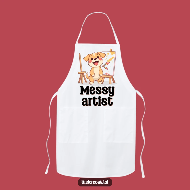 Funny Dog Artist Apron - Kitchen Masterpiece, Perfect Humorous Cooking Gift