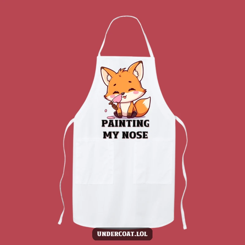Funny Fox Artist Apron: Protect Your Clothes from Creative Mayhem