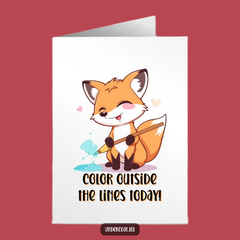 Free Printable Funny Fox Birthday Card - Downloadable DIY Gift for Creative Souls