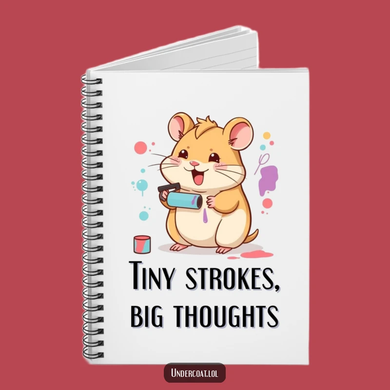 Funny Hamster Artist Notebook: Jot Down Your Tiny Ideas