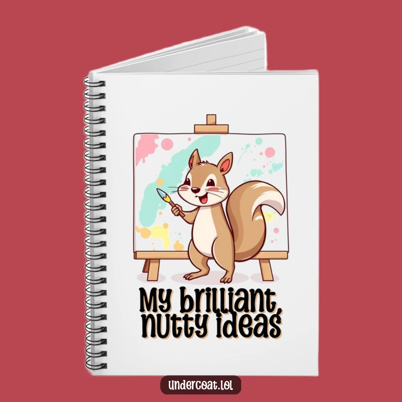 Funny Squirrel Artist Notebook - Abstract Painting Journal, Gift