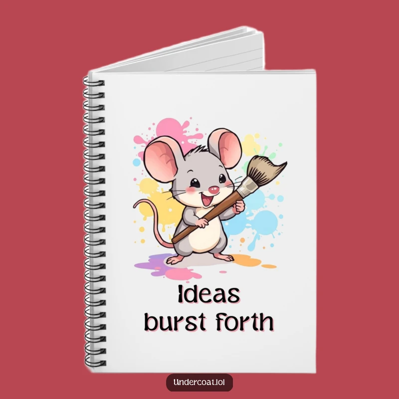 Funny Mouse Painter Notebook: Tiny Artist Journal, Gift for Ideas