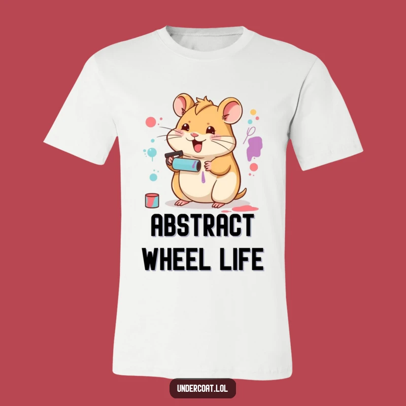 Funny Hamster Artist T-Shirt: Small Character, Big Art